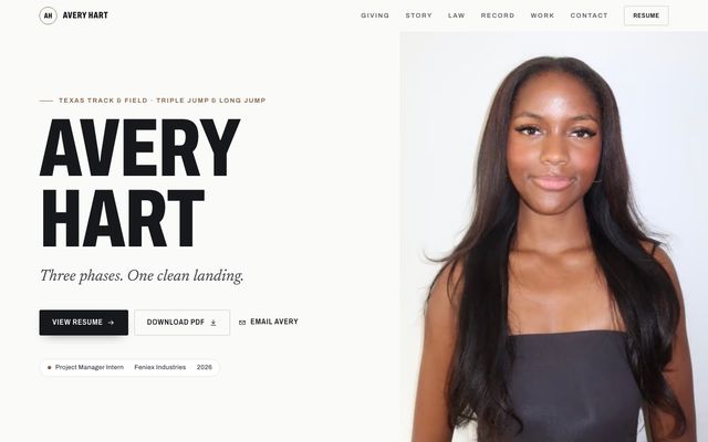 Avery Hart's website