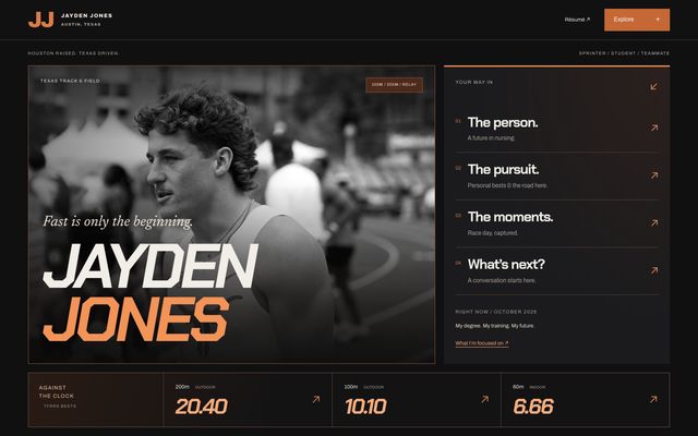 Jayden Jones's website
