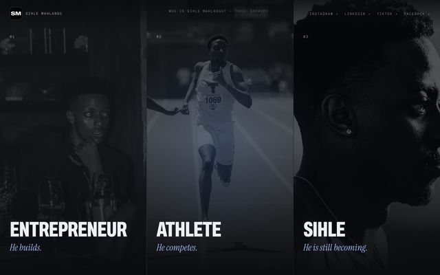 Sihle Mahlangu's website