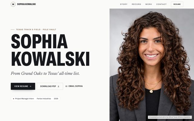 Sophia Kowalski's website